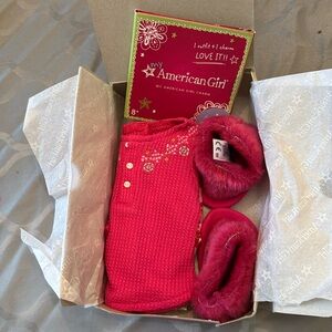 NIB American Girl Doll clothes Fair Isle PJ set